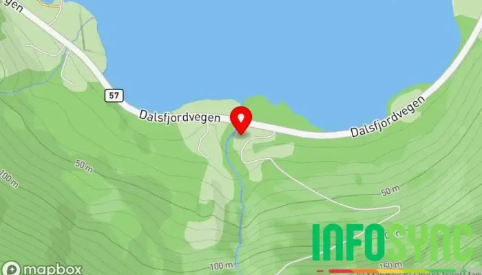 kart over Skyggeelva kraftverk Hydroelektrisk kraftverk i Bygstad