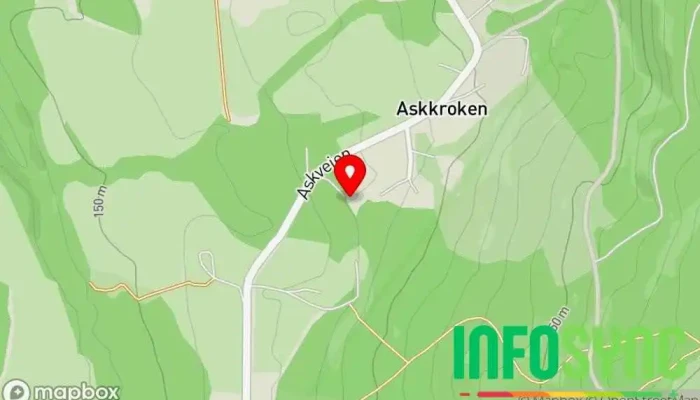 kart over Skyrud hyttegrend  i Nittedal