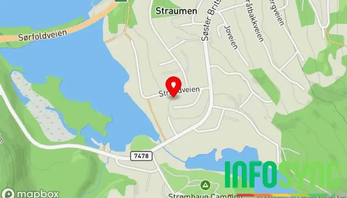 kart over Sørfold Historielag Frivillig organisasjon i Straumen
