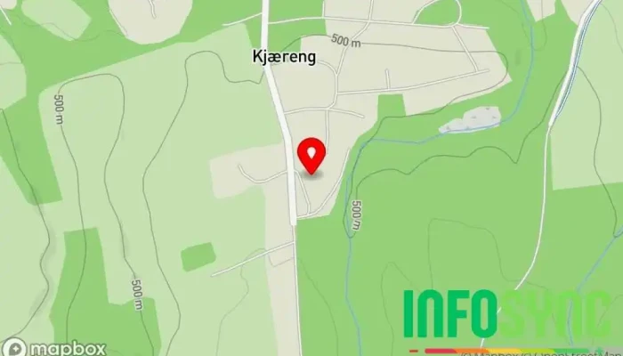 kart over Statens vegvesen, Tynset trafikkstasjon Biltilsynet i Tynset