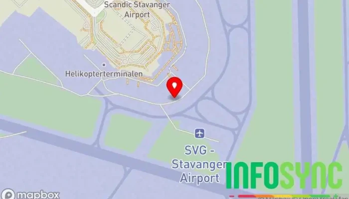 kart over Stavanger lufthavn Sola Internasjonal flyplass, Flyplass i Sola
