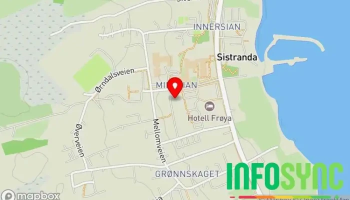 kart over StjerneSenteret Kjøpesenter i Sistranda