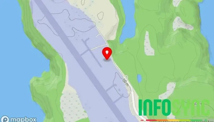 kart over Stord Flyklubb Hovedkontor i Sagvåg