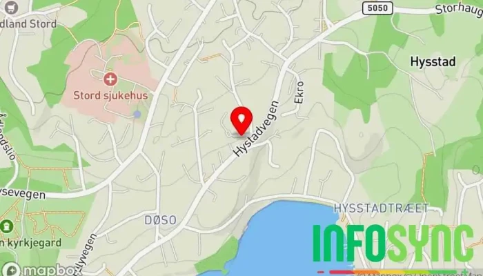 kart over STORDALIGHT AS Elektrisk installasjon, Konsulent, Leverandør av elektrisk utstyr, Elektriker i Stord