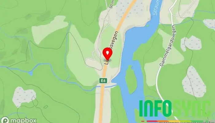 kart over Straumen Bussholdeplass i Mosjøen