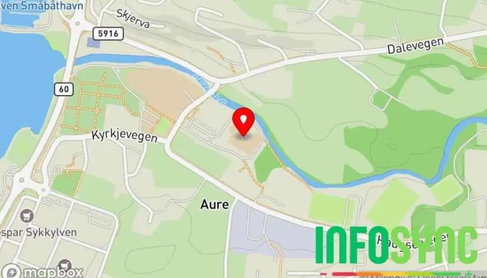 kart over Sykkylven vidaregåande skule Videregående skole i Sykkylven