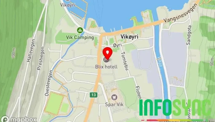 kart over Sylvringen as Guidede turer i Vik i Sogn