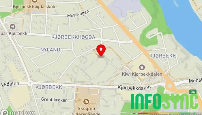 kart over System kjøkken AS Kjøkkenforhandler i Skien