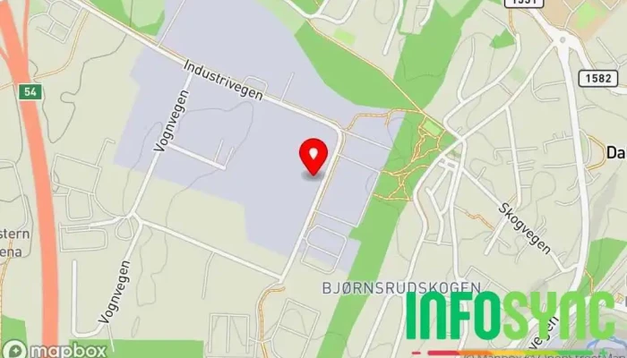 kart over Systemair AS Ventilasjonsutstyrs-produsent i Dal