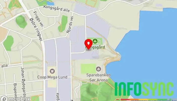 kart over Systemco AS  i Kristiansand