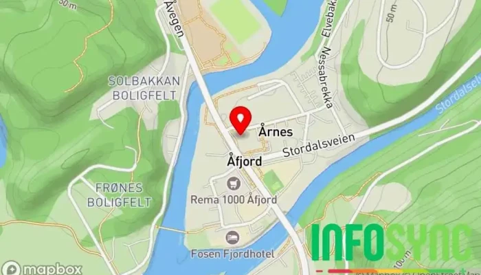 kart over Systemrevisjon Fosen AS Revisor i Åfjord