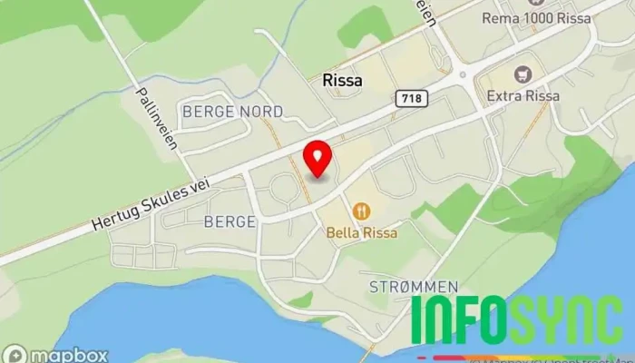 kart over Systemrevisjon Fosen avd. Rissa  i Rissa