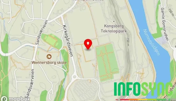 kart over Systor A/S  i Kongsberg
