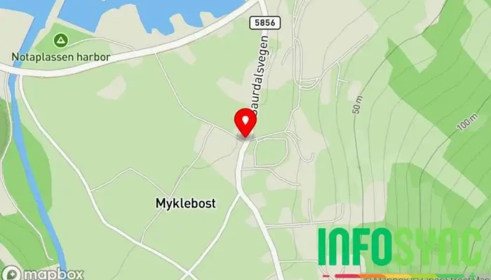 kart over Syvde  i Syvde
