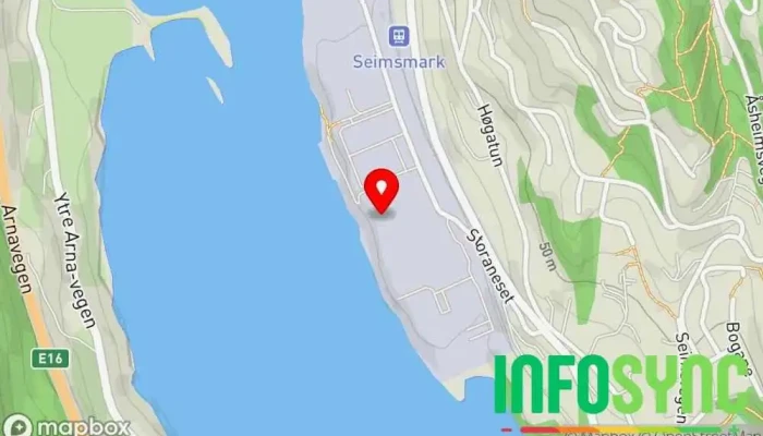 kart over TCO AS Leverandør av utstyr for oljeutvinning i Indre Arna