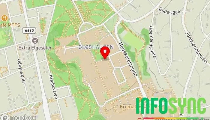 kart over Teknologiporten Studentforening, Brandingbyrå i Trondheim