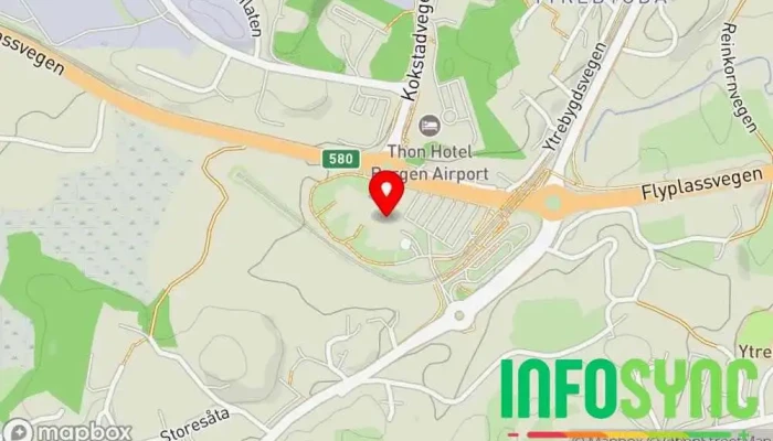 kart over Telenor Bedrift Telefonselskap i Blomsterdalen