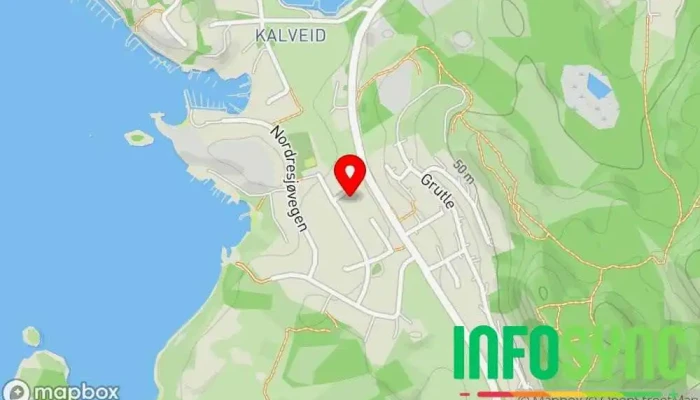 kart over Turid Njølstad Tislevoll Ord og Toner  i Fitjar