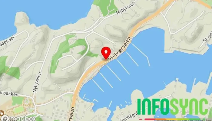 kart over VÅGAN NÆRINGSFORENING Næringspark i Svolvær