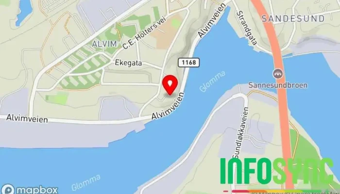 kart over Vakt & sikkerhet AS  i Sarpsborg