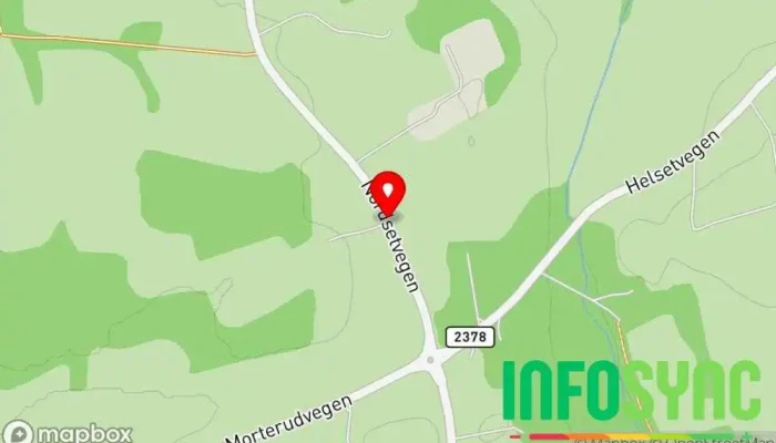 kart over Vaktmestær'n Hans Morten Kyseth  i Reinsvoll