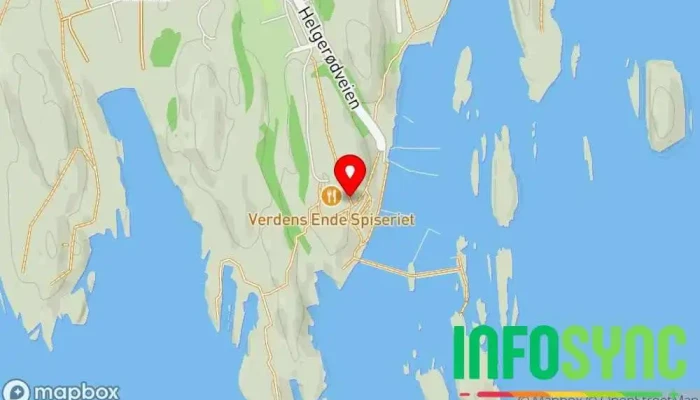 kart over Verdens ende Utsiktspunkt i Tjøme