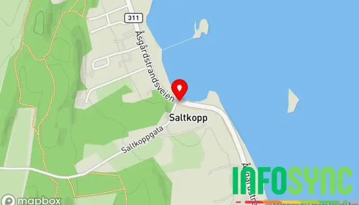 kart over Vestfold IT-Arena  i Åsgårdstrand