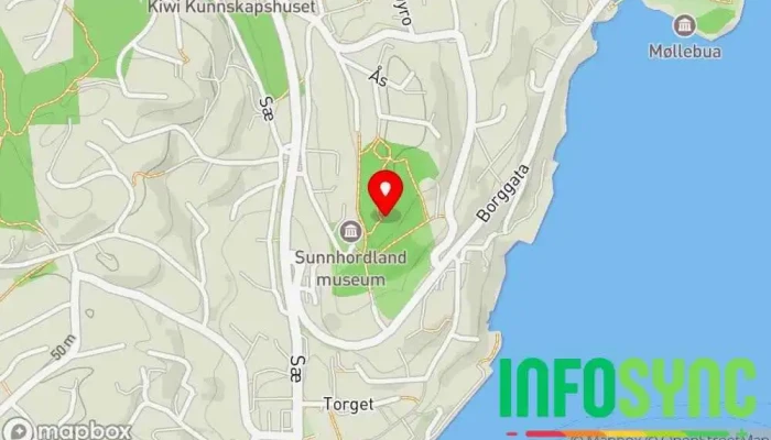kart over Vidsteenparken Park i Stord