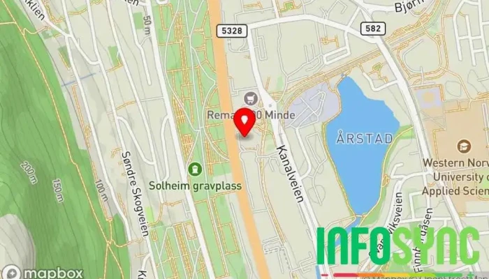 kart over Visma Enterprise AS - Bergen Programvareselskap i Bergen