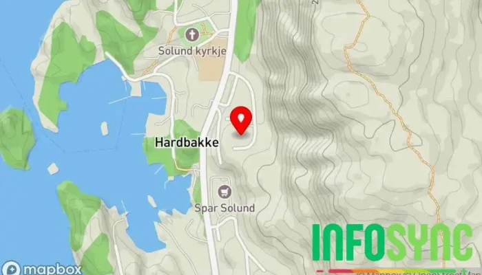kart over Workation in Norway Ferieleilighet i Hardbakke