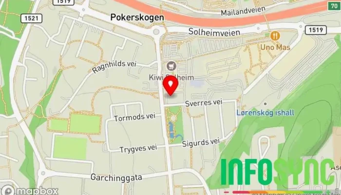 kart over Wright Trafikkskole Lørenskog Trafikkskole i Lørenskog