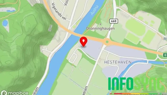 kart over XL-BYGG - Lindesnes Byggevareforhandler, Marked for bygningsmaterialer, Jernvarehandel, Trelastforhandler, Verktøybutikk i Sør-audnedal
