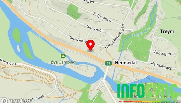 kart over Zaxiz Frisør AS Frisørsalong, Hårforlengelse i Hemsedal