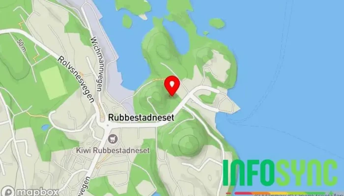 kart over Zinus As Produsent av skipsfartsutstyr i Rubbestadneset